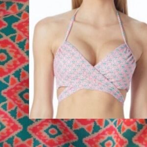 Coco Rave Simone halter wrap bikini top 36 D
